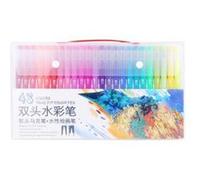 Stylos Brosse Double Astuce 48 Couleurs Aquarelle Double Brush Tip Jjpj1394 G