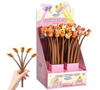 Stylos capybara, 48 pièces tremblantes stylos de dessins animés, crayons à encre en gel de 0,5 mm, stylo fidget pour les étudiants, prise de notes, travail, école, enseignants, journalisation, maison,