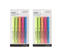 Stylos Cricut Infusible Ink - Lot de 5 - 0.4mm & 1mm - Basics/Brights