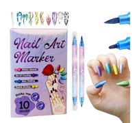 Stylos de conception à points de Graffiti non toxiques pour ongles, formules à séchage rapide pour une utilisation sûre des peaux sensibles, séchage rapide, 10 pièces
