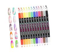 Stylos de conception d ' ongles, 12 pièces, pointe d ' aiguille de | Pointe fine et couleurs imperméables pour des designs d ' ongles précis, des créations artistiques à séchage rapide