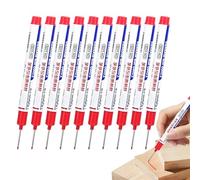 Stylos de construction - Marqueur imperméable pour trous profonds, 10 outils de machiniste, stylo de marquage en métal, marqueurs en métal, marquage profond pour charpentiers, constructeurs, Edil