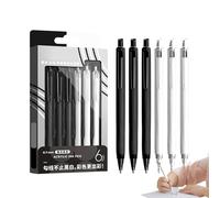 Stylos de Couleur à Pointe Fine 0,7 mm 6 couleurs rétractables écriture