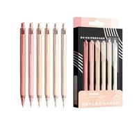 Stylos de couleur à pointe fine 6 couleurs lavables rétractables écriture
