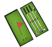 Stylos de, Ensemble de Stylos de, Mini Boîte de Jeux de Bureau, Plage de Conduite Verte avec Stylos de Club de, Balles, Drapeau, Cadeau, Décoration de Bureau