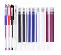 Stylos de marquage de tissu effaçable à la chaleur avec 28 recharges pour tailleurs Couture et couture, Stylos effaçables à chaud 4 couleurs pour différentes couleurs de tissus.