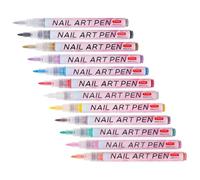 Stylos de Nail Art Acryliques 12 Pièces pour Tracer et Dessiner