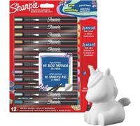 Stylos De Peinture Acrylique ¿ 12 Tons Terre Marqueurs À Base D'eau Pour Verre, Bois, Papier Pointe Ogive Idéal Pour Le Journal Intime Et Le Bricolage Tirelire Licorne Gratuite