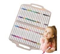 Stylos de peinture acrylique | 72 couleurs pour peintures acryliques - 36X portails de couleurs professionnels | Markerrs Peinture à double tête pour calligraphie textile Céramique en bois de roche en