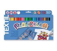Stylos de Peinture Gouache Solide 5g - Playcolor Textil Pocket - 12 couleurs assorties - 10561 Assortiments G