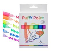 Stylos de peinture magiques gonflés, 2025 nouveaux stylos de dessin à bulles de bricolage, stylo de peinture de couleur magique de 6 couleurs, stylo de peinture à bulles créatif