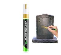 Stylos De Peinture Pour Bois - Stylo Marqueur De Pierre Tombale, Stylo Marqueur De Pierre Tombale Dorée, Restauration Permanente Imperméable Et Résistante Aux UV | Crayon De Lettrage | Pour Lettrage D