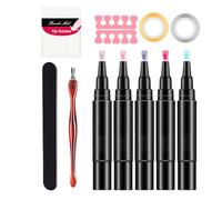 Stylos De Vernis À Ongles - 4.72 Inches Design D’Ongles | Set Créatif De Stylos De Vernis À Õngles - Couleurs Gel En Plastique Pour Des Designs D’Õngles Propres Et Détaillés DIY Nail a?t