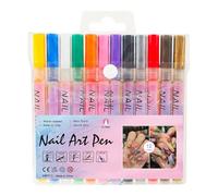 Stylos de vernis à ongles pour femmes, ensembles de vernis à ongles pour les femmes, Ensemble de stylos à ongles acryliques imperméables en 12 couleurs, Kit de manucure à la maison de 0,5