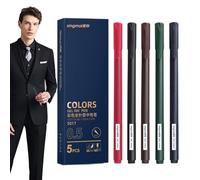 Stylos d'écriture colorés et lisses - Lot de 5 stylos gel à colorier, transformez votre écriture, stylos de journal d'étudiant, stylos de scrapbooking pour adultes, séchage rapide pour prendre des