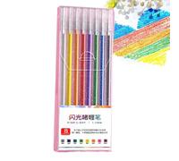 Stylos d'écriture gel coloré - Stylos à paillettes à pointe fine de 0,5 mm pour l'art et l'artisanat, encre lisse durable avec couleurs vives, ensemble pour adultes et , journaux, livres de