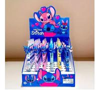 Stylos Effaçables Stitch - Lot de 36, Noyau Bleu, Design Personnage Disney, Idéal pour la Rentrée et le Bureau
