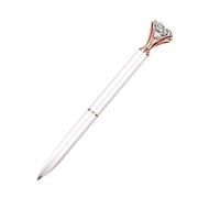 Stylos en cristal - Papeterie créative en forme de stylo diamant | Stylos diamant avec cristal | Stylo rechargeable | Stylos diamant rétractables | Stylos métalliques élégants pour une écriture fluide