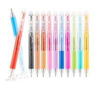 Stylos En Gel Effacés - 1,2x14,2 Cm Point Fin, Pack Multicolore De Corps ABS, Conception D'encre Lisse Avec Une Forte Consistance | Papeterie En Vrac Pour Écrire Des Coloriages De Journalisations Et D