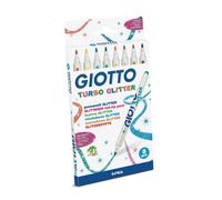 Stylos Feutre À Paillettes Giotto Turbo Dans Une Mallette De 8