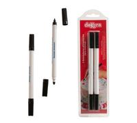 Stylos Feutres Alimentaires Double Pointe Noir X2 - Dekora