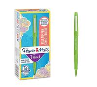 Paper Mate Flair Feutres de Coloriage - pointe moyenne (0,7 mm) - encre verte - boîte de 12