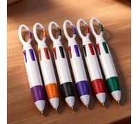 Stylos Gel - 4-en-1 Fournitures de Bureau Colorées avec | 6 Pièces Stylos À Bille Pour Tenue De Journal,Pour Prise De Notes Art Dessin Lettrage Étude Scrapbooking Filles Ados Enseignants