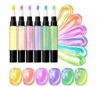 Stylos Gel 6 Pièces pour Décoration de Manucure