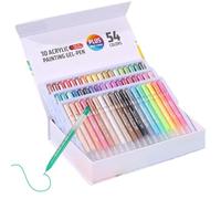 Stylos gel acrylique colorés - Marqueur de coloriage à pointe fine de 1,0 mm pour journal