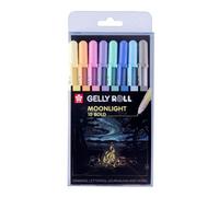 Sakura Stylos gel Gelly Roll – Couleurs pastel – Étui de 8 stylos – Pointe médium 0,5 mm