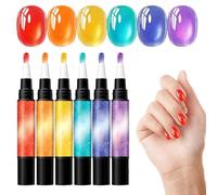 Stylos Gel Lot de 6 Outils à Séchage pour Manucure