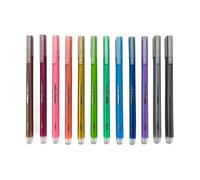 Stylos gel métalliques ? Set de 12 couleurs brillantes pour papier clair ou foncé multicolor TU
