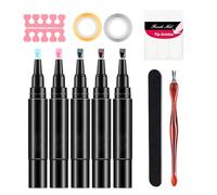 Stylos Gel Ongles Kit stylos manucure gel à séchage | 5X Stylos Gel Vernis Pour Manucure, Art, Projets DIY, , Fête, , Femmes, Filles, Débutants
