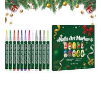 Stylos Gel Ongles pointe fine 0,6 mm, longue tenue, outils de manucure | stylo dotting à pointe pour ongles Pour Maison Studio Salon Fête Pratique Adultes et Adolescents