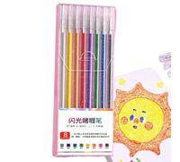 Stylos gel pailletés - Outils de coloriage, marqueurs d'art | Kit de stylo gel créatif pour journal, scrapbooking, fabrication de cartes, croquis, surlignage, projets d'artisanat, écriture décorative