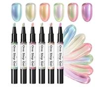 Stylos Gel Pour Ongles 6 Pièces Top Coat Coat Séchage Colorés