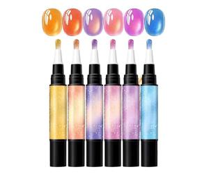 Stylos Gel pour Ongles - high-performance lightweight 6 Pièces Vernis Séchage, Rapide, Stylo à, Beauté Maison Salon Filles Voyage | Multipurpose Outdoor Indoor Utility sturdy premium