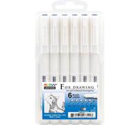 Stylos graphiques plus fins pour le dessin 6pcs
