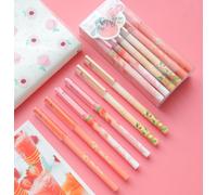 Stylos Kawaii Japonais Pour Filles, 24 Pièces, Ensemble De Jolis Stylos Fruits Pêche, Fournitures Scolaires, Vente En Gros