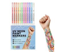 Stylos Maquillage Visage , - Modern Functional 12 Pièces De Dessin, Temporaires Pour L'Art Peinture, Corps La Coloration Peau Halloween | Multipurpose Outdoor Indoor Utility Portable