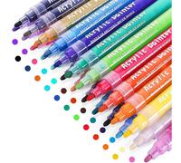 Stylos Marqueurs De Peinture Acrylique 24 Couleurs, Qualité Supérieure, Étanche, Permanent, Pour Peinture Artistique, Peinture De Roche, Projets Artisanaux De Bricolage