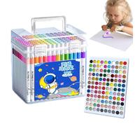 Stylos Marqueurs - Ensemble De Marqueurs De Contour, 120 Couleurs Vives, Dessin D'esquisse À L'encre À Séchage Rapide, Coloration À Pointe Fine, Fournitures D'art Et D'artisanat, Projets De Scrapbooki