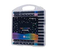 Stylos marqueurs gel papeterie d'artistes brillante à double pointe | Marqueurs de Dessin pour , Stylos Gel pour classe maternelle journaling scrapbooking préscolaires et amateurs
