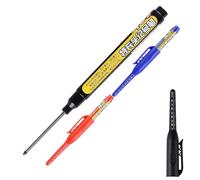Stylos Marqueurs Pour Trous Profonds - Marqueurs De Construction À Pointe Longue, Outils À Encre De Précision | Stylo D'écriture Permanent Étanche, Dispositif D'artisanat , Utilisation Pour Le