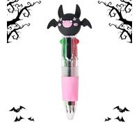 Stylos Multi Couleurs,4 Stylos Bille Colorés Thème Halloween | Fournitures de Bureau à Écriture Fluide pour Cours et Loisirs