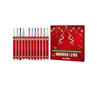 Stylos multicolores pour nail art - Couleurs riches - Marqueurs pour manucure détaillée et idées cadeaux créatives - Kit de décoration d'ongles de Noël