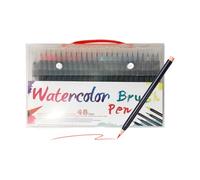 Stylos pinceaux aquarelle - Marqueurs de stylo aquarelle - Fournitures de dessin - Marqueurs de coloriage pour journal, école, salle de classe, art à la maison, artisanat