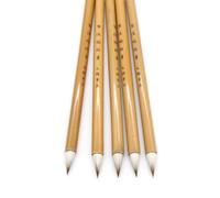 Stylos Pinceaux De Calligraphie En Bambou,Mélange De Cheveux Doux,Petit Pinceau D'écriture Régulier,Stylo Chinois Classique Jiju Xiaokai,5 Pièces - Type 5 Pcs