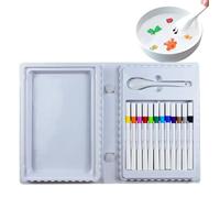 Stylos pinceaux pour peinture à l'eau - Ensemble de remplacement pour gribouillis multicolores | Tapis magique pour , livre de dessin, recharge de coloriage, fourniture d'art, Kit d'outils d'ac
