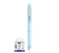 Stylos plume rétractables, corps transparent, écriture lisse et sans fuite, cartouches d'encre rechargeables pour croquis, dessin, gribouillage, agenda, journal, école, pointe fine, 1,8 x 1,5 x 15 cm